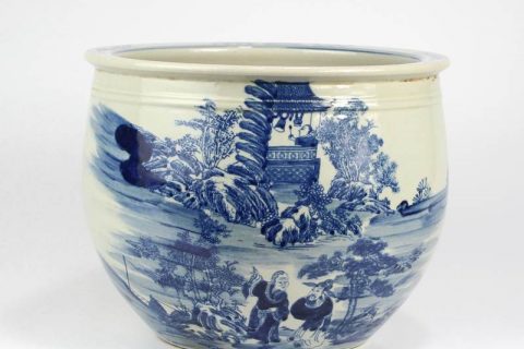 RZMW01   Ancient China people life pattern ceramic bonsai pot