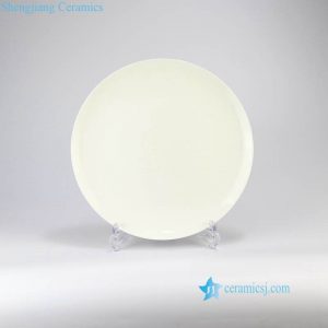 RZMZ01    Pure white bone china dinner plate