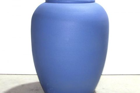 RZND01   Matte blue color client customize sample large ceramic pot