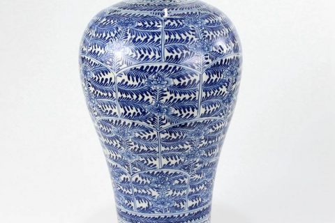 RZKY11    Hand painted delicate blue and white ceramic Meiping vase