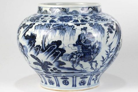 RZNo02   Guiguzi down the mountain reproduction Yuan dynasty porcelain vase