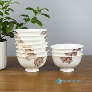 ZPK91-A  Fine bone china material floral design home ceramic bowl