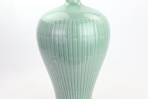 RYMA103  Bamboo grain celadon glaze ceramic vase