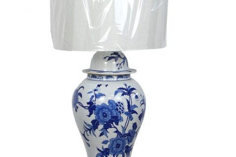 DS-RYLU128     Jingdezhen traditional blue and white floral design ceramic lamp