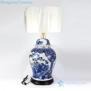 DS-RZKM01-A      Chinese classical household tabletop decorative ceramic lamp