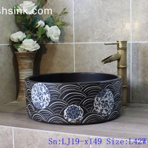 LJ19-x149      Exquisite hand drawing creative pattern ceramic art sink