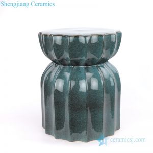RYIR111-B      Jingdezhen lotus shaped flambe ceramic garden stool