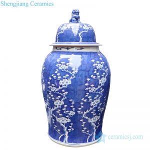 RYLU177-A      Asian style ceramic with wintersweet design jar