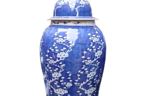 RYLU177-A      Asian style ceramic with wintersweet design jar