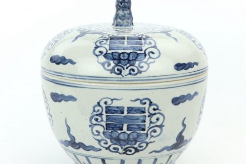 RZFB09          Shengjiang factory hand painted ceramic jar with lid