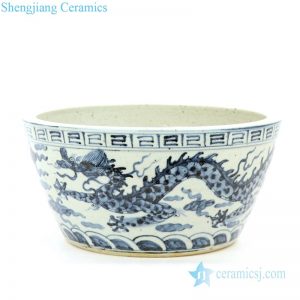 RZFB14          Chinese purely manual ceramic with dragon pattern bowl