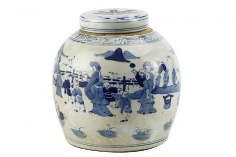RZFZ01-L       Shengjiang ancient style child design ceramic tea jar
