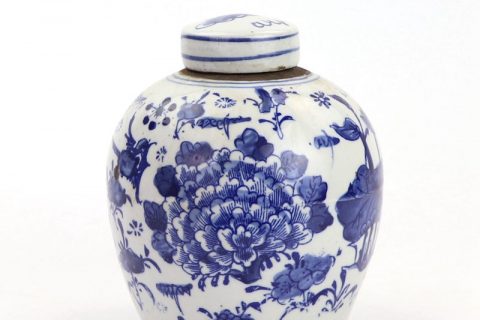 RZKT10-F      High quality never fade flower design ceramic tea jar with lid