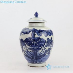 RZKT21-A    China Qing dynasty precious landscape design porcelain jar