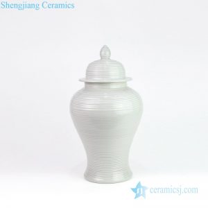 RZMS10      Made in shengjiang refractory white ceramic ginger jar
