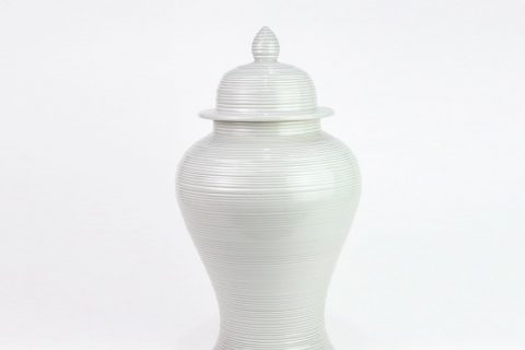 RZMS10      Made in shengjiang refractory white ceramic ginger jar