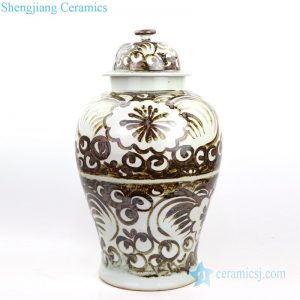 RZOX02  Chinese traditional iron rust reproduction jar of the Ming dynasty