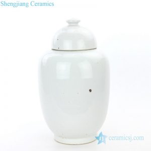 RZPI21      Conventional monochrome ceramic jar with lid