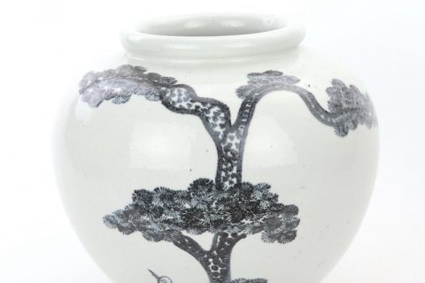 RZPI22-A     Simple style ceramic with pine tree design vase