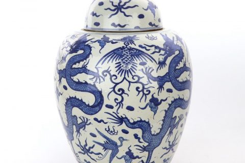 RZPI27-A     Jingdezhen ancient hand painted ceramic jar with lid