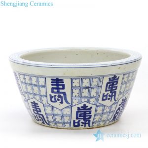 RZPI28    Shengjiang factory blue and white ceramic pot
