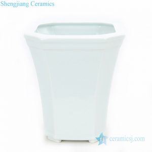 RZPS02      Chinese creative white special shape ceramic planter