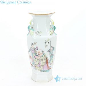 RZIH06-B    Exquisite refractory portraiture design porcelain vase