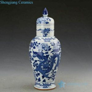 RZJI03      Hand made dragon design candle knob lid ceramic jar