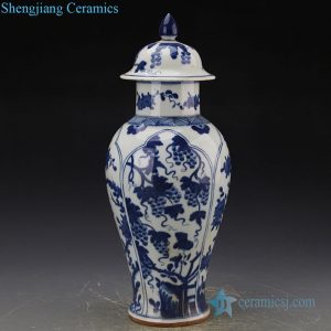 RZJI05     Chinese style tree design porcelain ginger jar