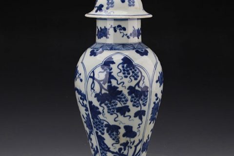 RZJI05     Chinese style tree design porcelain ginger jar