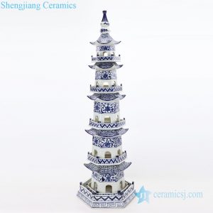 RZPI42      Chinese ancient times pure hand  made ceramic decorative pagoda