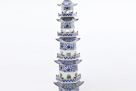 RZPI42      Chinese ancient times pure hand  made ceramic decorative pagoda