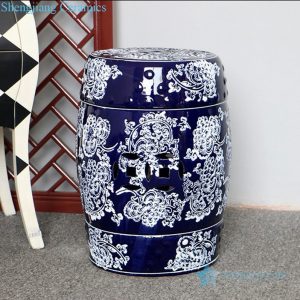 RZPZ04     High skilled hand painted blue and white porcelain stool
