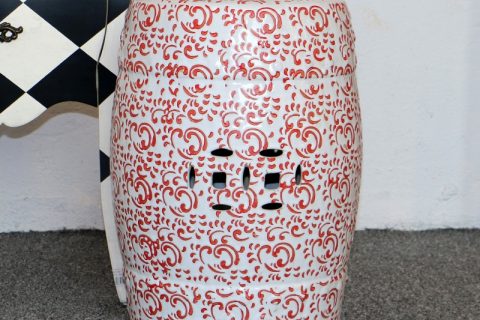 RZPZ05      Shengjiang company high quality underglaze red ceramic stool