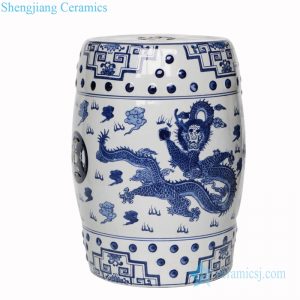 RZPZ06       Jingdezhen traditional dragon pattern ceramic stool