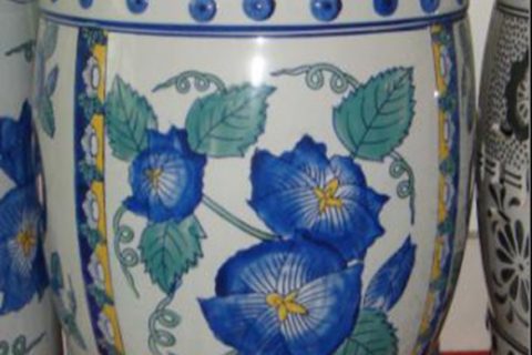 RZPZ11     Mixcolor ceramic with special flowers pattern stool