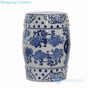 RZPZ17      Chinese antique never fade flower design ceramic stool