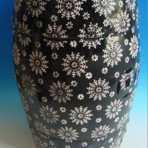 RZPZ23    Shengjiang advanced snowflake design ceramic stool