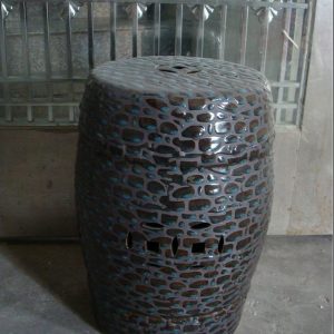 RZPZ28       Shengjiang hand made precious stone design ceramic stool