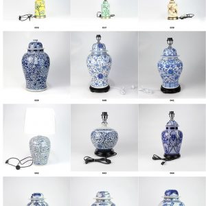 2019 Shengjiang new European style elegant ceramic tablelamps