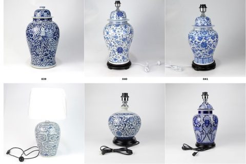 2019 Shengjiang new European style elegant ceramic tablelamps