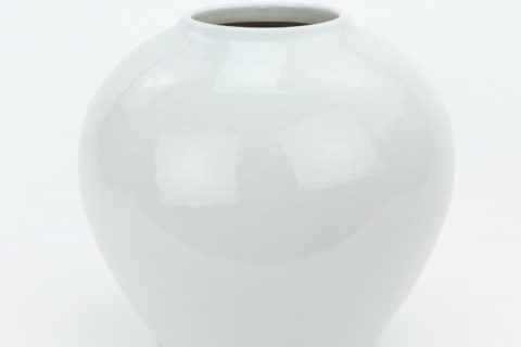 RZMS19   Shinny glaze pure white porcelain vase