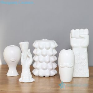 RZLK29-33   Post modern matte white ceramic vase