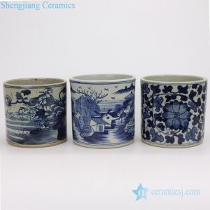 RZPJ06-ABC Hand painted old style China life ceramic pen holder