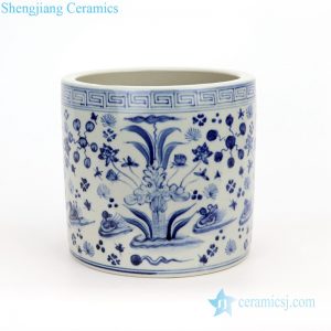 RZFH18 Jingdezhen blue and white porcelain pencil vase