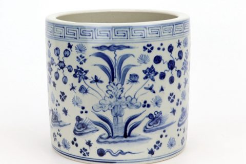 RZFH18 Jingdezhen blue and white porcelain pencil vase