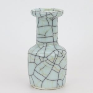 RYXC18-M Longquan celadon geyao crack glaze iron line grain square pot vase small vases