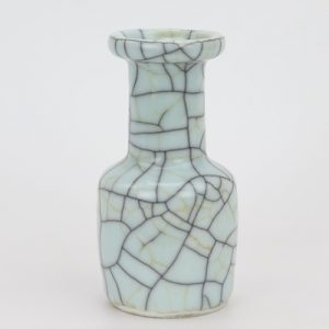 RYXC18-M Longquan celadon geyao crack glaze iron line grain square pot vase small vases