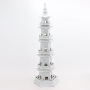 RZPi42-midd Daily decoration household furnishing pieces of Chinese ceramics furnishing works of art white five-story pagoda in size