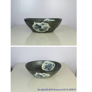 sjbyl120-050Restaurant Nesting basin black zodiac porcelain sink